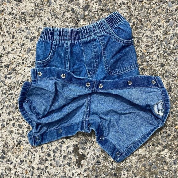 TKS BASICS BABY BLUE JEANS W TRUCK STITCHING 3-6 m - Picture 3 of 5